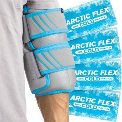 Vive Elbow Ice Pack Wrap - Ultra Cold Gel Ice Pack for Injuries Reusable - Elbow Support Compression for Cold/Hot Therapy - Adjustable for Men/Women, Sports Recovery, Arthritis, Tendonitis Pain Relief