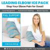 Vive Elbow Ice Pack Wrap - Ultra Cold Gel Ice Pack for Injuries Reusable - Elbow Support Compression for Cold/Hot Therapy - Adjustable for Men/Women, Sports Recovery, Arthritis, Tendonitis Pain Relief view 2