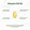 DEAL SUPPLEMENT Vitamin D3 5,000 IU + K2 MK7 Softgels, 250 Count | 2-in-1 Complex | Easy to Swallow view 3
