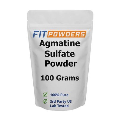 FitPowders Agmatine Sulfate Powder | Pure Agmatine Powder | Nitric Oxide Supplement (100g)