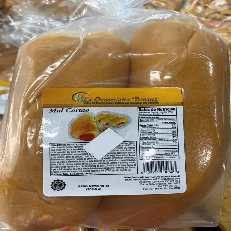 La Orocovea Biscuit - Mal Cortao 10 oz PACK