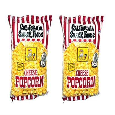 CALIFORNIA SNACK FOODS Cheese Popcorn 49.7g. / 1.75 oz. - 2 PACK.