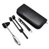 Laja Imports New School Starter Pack Kit Tuning Fork C 128 Black, Reflex Hammer Black Head, Pen Light Pupil Gauge Black, Carrying Case for Educational Use view 1