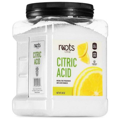 Roots Circle All-Natural Citric Acid | 1 Pack - 1.87 Pounds | Kosher for Passover | Food-Grade Flavor Enhancer, Household Cleaner & Preservative | for Skincare, Cooking, Baking, Bath Bombs