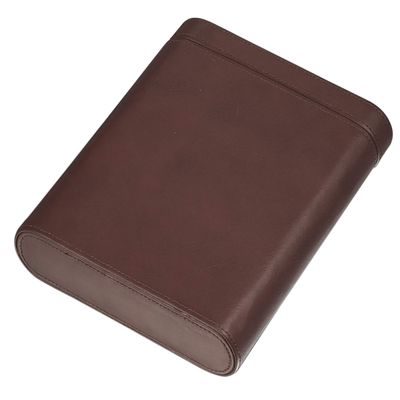 Visol Larsen Dark Leather Five Cigar Travel Case