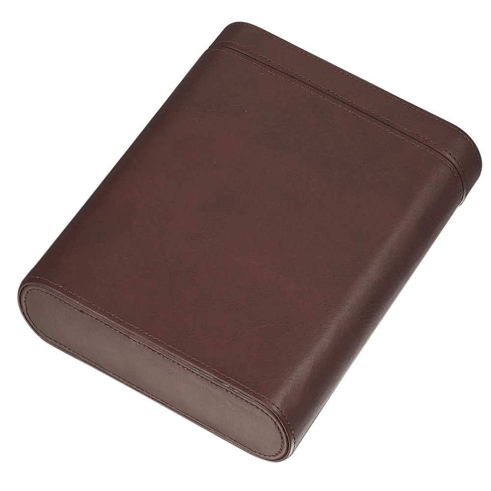 Visol Larsen Dark Leather Five Cigar Travel Case