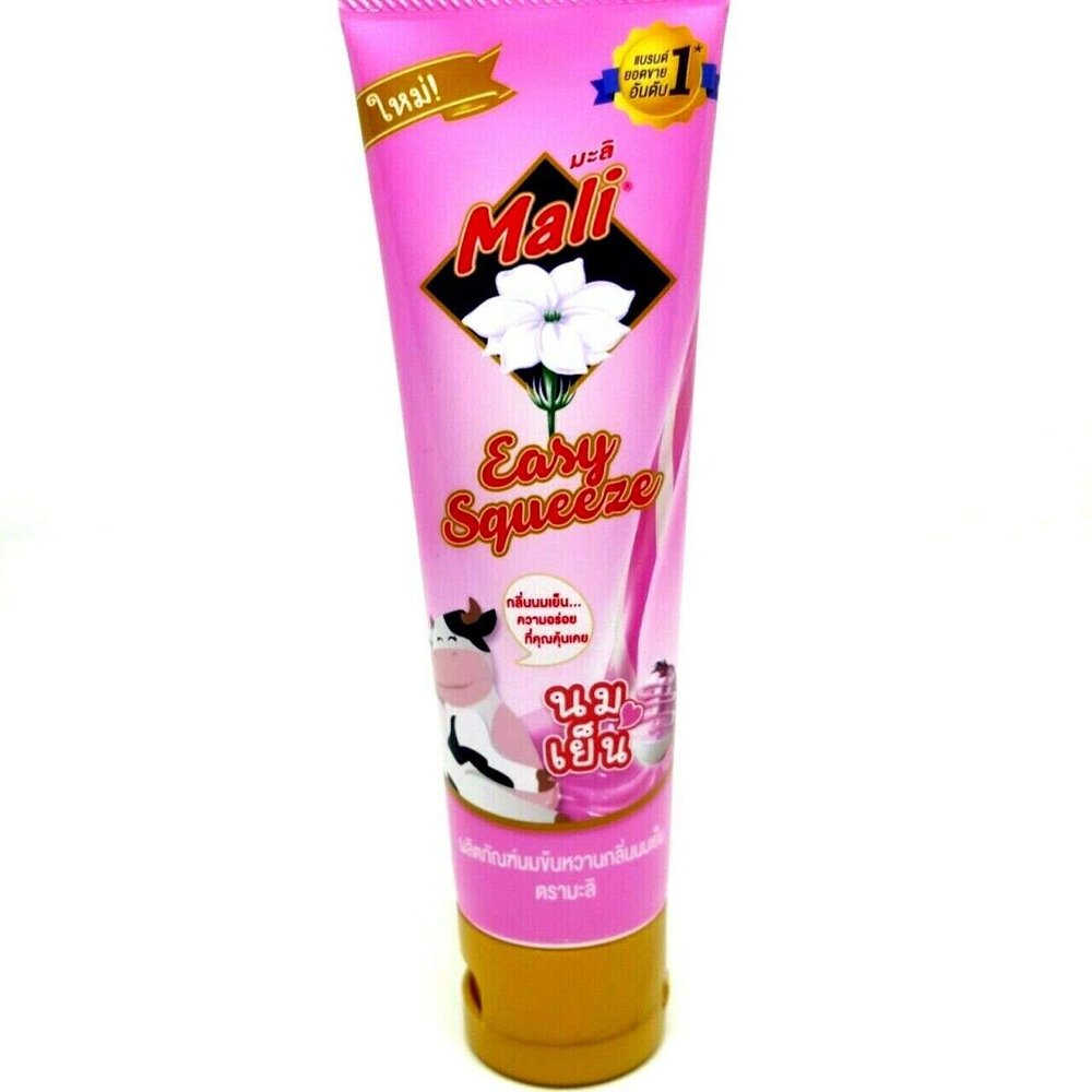 Mali Sweeten Condensed Milk with Nom Yen Flavour Seasoning Easy Squeeze (Pack of 3)
