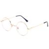 AZorb Blue Light Blocking Glasses for Women Men Retro Round Metal Frame Eyeglasses (Gold) view 1