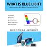 AZorb Blue Light Blocking Glasses for Women Men Retro Round Metal Frame Eyeglasses (Gold) view 2