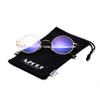 AZorb Blue Light Blocking Glasses for Women Men Retro Round Metal Frame Eyeglasses (Gold) view 3