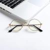 AZorb Blue Light Blocking Glasses for Women Men Retro Round Metal Frame Eyeglasses (Gold) view 4