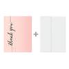 Andaz Press Blush Pink Rose Elegant Party Collection, Blank Thank You Note Cards with Envelopes, 24-Pack view 3