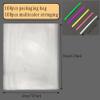 Cello Cellophane Treat, 8 X 12 Inches Big OPP Clear Plastic Bags For Bakery, Candies, Dessert with 6 Colors Twist Ties(100 Pieces Bags + 100 Pieces Twist Ties) (100, 8 X 12) view 2