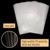 Cello Cellophane Treat, 8 X 12 Inches Big OPP Clear Plastic Bags For Bakery, Candies, Dessert with 6 Colors Twist Ties(100 Pieces Bags + 100 Pieces Twist Ties) (100, 8 X 12) view 3