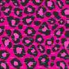 1/2 Sheet - Magenta Leopard Print Birthday - D9779 - 2D Edible Cake/Cupcake Party Topper view 1