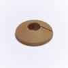 10 x Pipe Collar/Rose Light Brown Plastic to FIT 15mm Pipes view 1