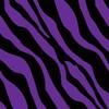 1/2 Sheet - Large Purple Zebra Print Birthday - D10084 - 2D Edible Cake/Cupcake Party Topper view 1