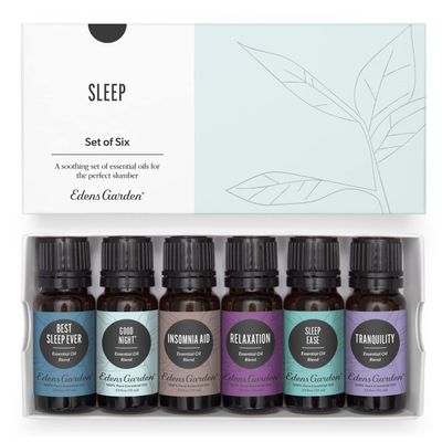 Edens Garden Sleep Essential Oils 6 Set  100% Pure Therapeutic Grade & Undiluted Natural Aromatherapy Blends for Relaxation, Calm & Restful Nights  for Diffusers, Home & Bedroom, 10 ml/ 6 Pack