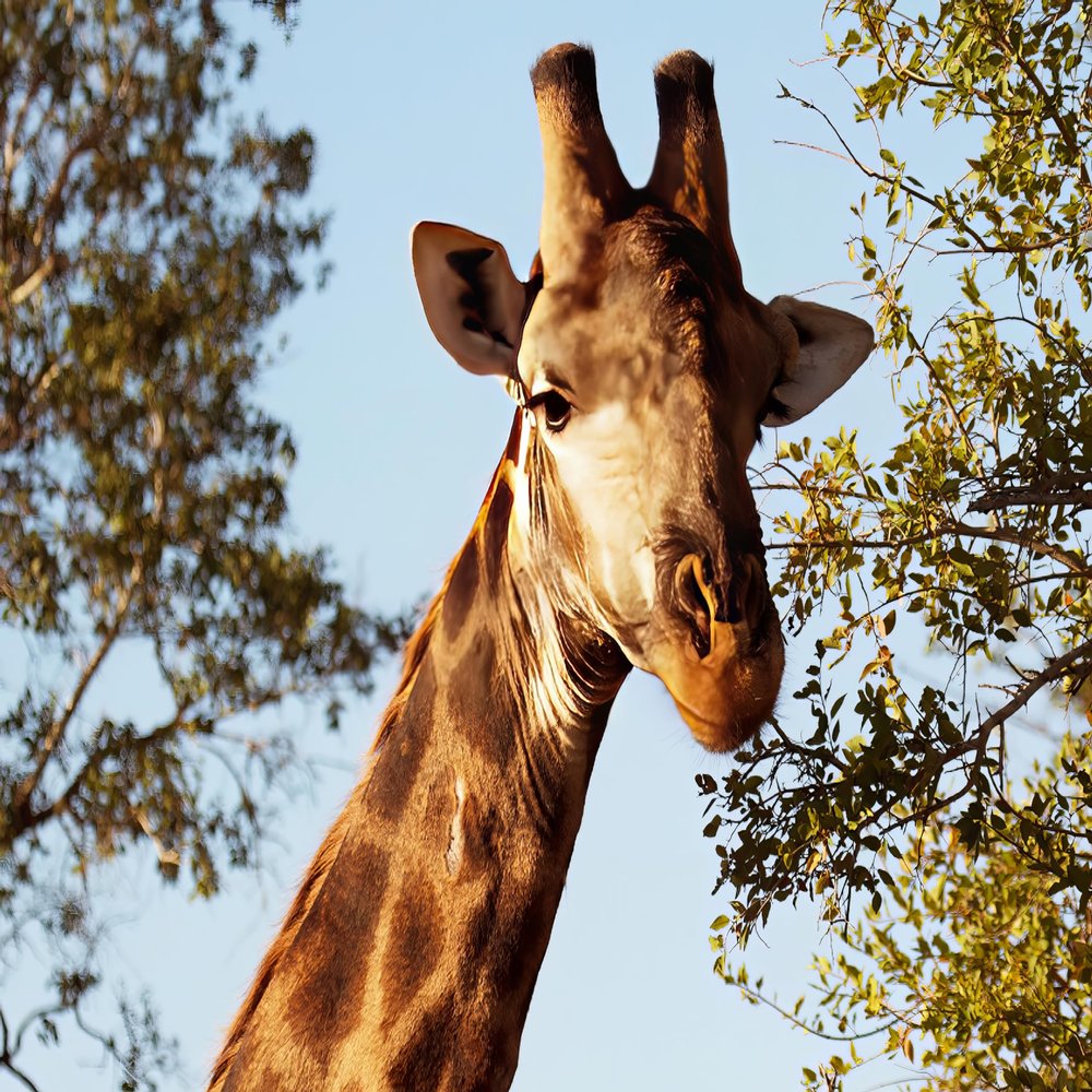 1/2 Sheet - Giraffe & Trees Birthday - D20918-2D Edible Cake/Cupcake Party Topper