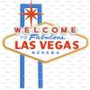 1/4 Sheet - Las Vegas Sign Birthday - D6432 - 2D Edible Cake/Cupcake Party Topper view 1