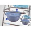 Folding Commode Chair Elderly,Bedroom Chair with Built in Commode Seat Household Non-Slip Bath Chair,for Pregnant Woman view 3
