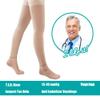 T.E.D. Anti Embolism Stockings for Women Men Thigh High, 15-20 mmHg Compression TED Hose with Inspect Toe Hole view 3