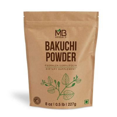 MB Herbals Bakuchi Powder 8 oz / 227 Gram | Psoralea corylifolia Seeds Powder | Babchi | Skin Care