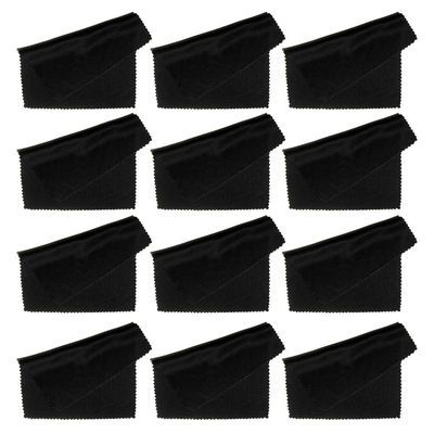 12PC Eyewear Lens Glasses Microfiber Cleaning Cloths Lint Free Screen