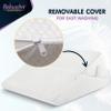 Wedge Pillow for Sleep Apnea, 12 Inch Adjustable Height Bed Wedge Pillow for Headboard, Gerd, Acid Reflux Relief, Snoring, and Post Surgery Recovery. Bed Pillow for Sitting Up in Bed view 4