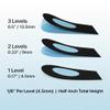 SOL3 Adjustable Orthopedic Heel Lift Inserts, Height Increase Insoles for Leg Length Discrepancies, Heel Spurs, Heel Pain and Achilles Tendonitis (Pack of 2) view 2