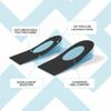 SOL3 Adjustable Orthopedic Heel Lift Inserts, Height Increase Insoles for Leg Length Discrepancies, Heel Spurs, Heel Pain and Achilles Tendonitis (Pack of 2) view 4