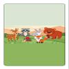 60 Forest Animals Miniatures Candy Bar Wrapper Decorations, Woodland Creatures Mini Candy Bar Stickers for Baby Shower or Birthday Party. Made in USA view 2