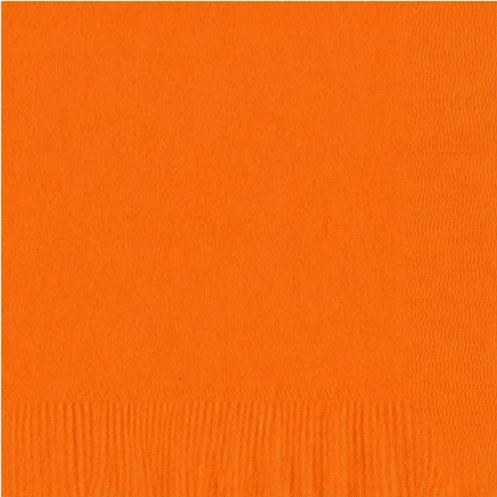 100 2-Ply Luncheon Personalized Napkins (Orange)