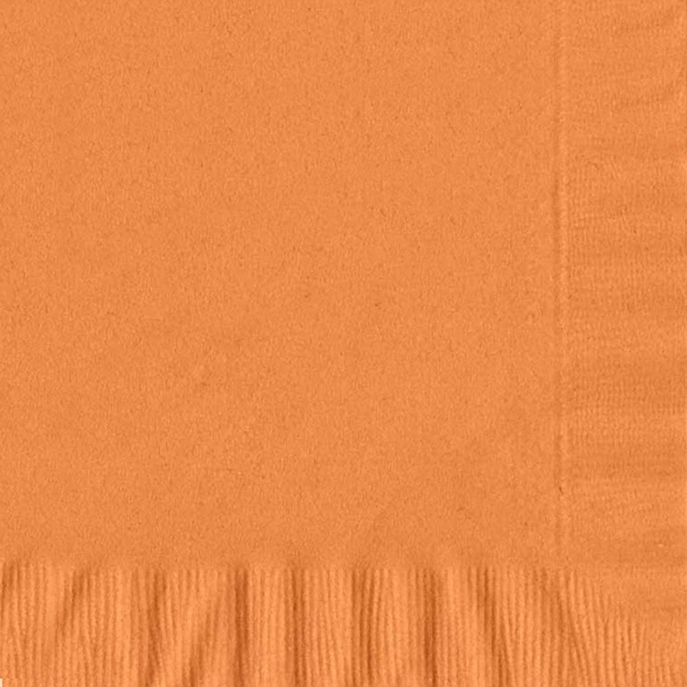 100 2-Ply Luncheon Personalized Napkins (Pumpkin Spice Orange)