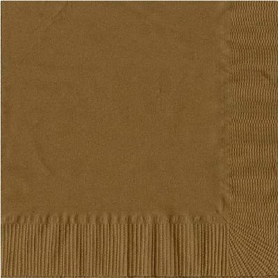 100 2-Ply Luncheon Personalized Napkins (Gold)