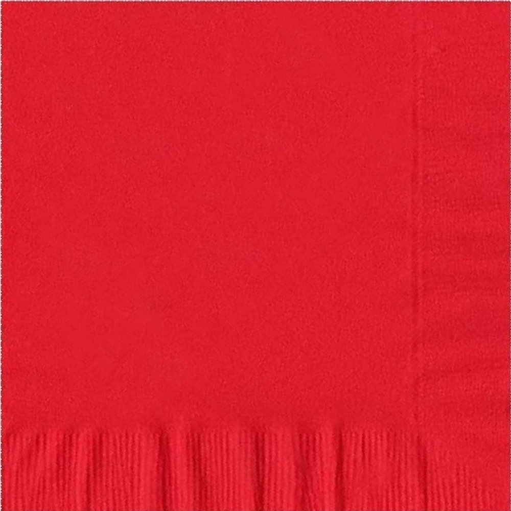 100 2-Ply Luncheon Personalized Napkins (Red)