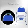 XWZJY Homecare Commode Chair Folding Bath Toilet Seat Pregnant Bath Stool with Safety Steel Frame,Tool-Free Assembly for Seniors, Disabled view 4