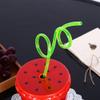 10pcs/set Crazy Curly Straws, Creative Colorful PVC Straw Crazy Curly Loop Coloured Drinking Straws for Birthday Party, Partying Accessories view 4