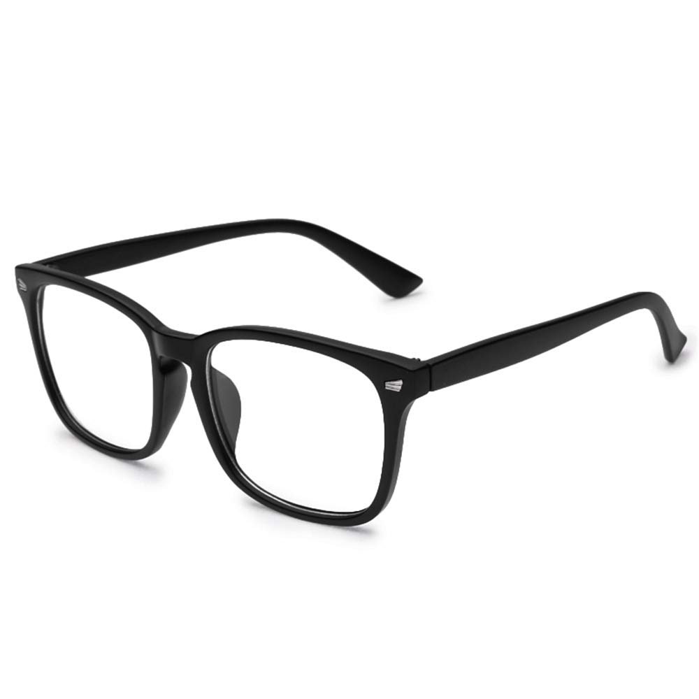 Jcerki +3.00 Reading Glasses D Shape Bifocals with line Unisex Matt Black Spectacles