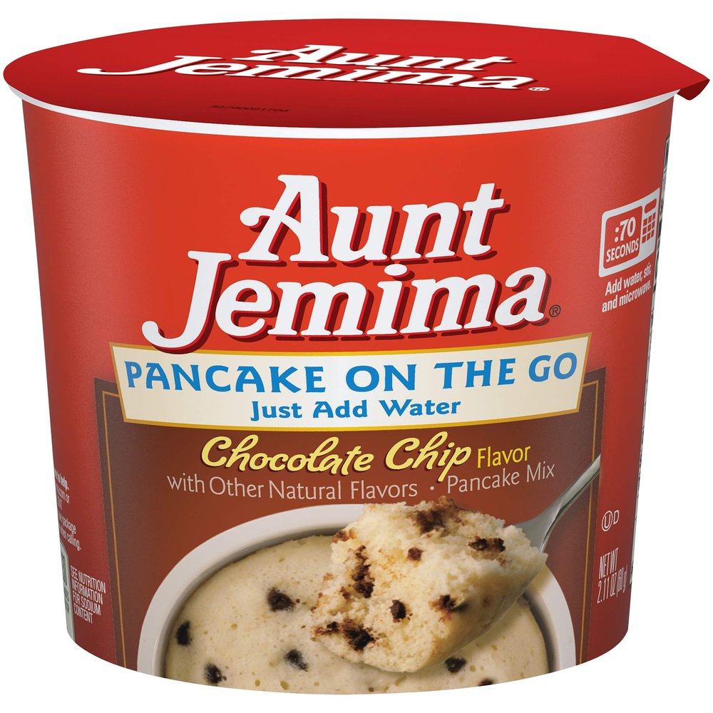 Aunt Jemima Chocolate Chip Pancake Cup, (12 Pack) Packaging May Vary),2.11 Ounce (Pack of 12)