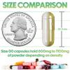 XPRS Nutra Size 00 Empty Capsules - 1000 Count Empty Gelatin Capsules - Pills DIY Capsule Filling - Fillable Pill Gel Caps for Do-It-Yourself Supplements (Red) view 2