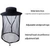 Bee Keeping Beekeeper Veil Hat Gnats Insect Bug Mosquito Hats Fishing Gardening Cap with Head Net Netting Mesh Hood Black view 4