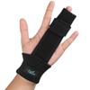 fibee Trigger Finger Splint, Adjustable Two Finger Splint Full Hand and Wrist Brace Support, Metal Straightening Immobilizer Treatment for Sprains, Mallet Injury, Arthritis(S/M) view 1