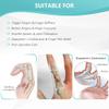 fibee Trigger Finger Splint, Adjustable Two Finger Splint Full Hand and Wrist Brace Support, Metal Straightening Immobilizer Treatment for Sprains, Mallet Injury, Arthritis(S/M) view 2