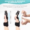 fibee Trigger Finger Splint, Adjustable Two Finger Splint Full Hand and Wrist Brace Support, Metal Straightening Immobilizer Treatment for Sprains, Mallet Injury, Arthritis(S/M) view 3