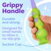 Kids Toothbrush 4 Pack - Soft Bristles with Suction Cup - Toothbrush Kids, Child Sized Brush Heads, 3-10 Year Old Kid Toothbrush with Easy Storage - Toddler, Girl and Boy Set (4-Pack, Multi-Color) view 4