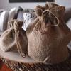 11" x 9" x 6" Burlap Garden Tote Bag Round Bottoms (10 Pack) view 4