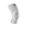 Bauerfeind Sports Knee Support NBA - Officially Licensed Basketball Knee Brace - Relief and Stabilization - Targeted Compression - Lightweight & Durable - White, Medium view 1