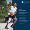 Bauerfeind Sports Knee Support NBA - Officially Licensed Basketball Knee Brace - Relief and Stabilization - Targeted Compression - Lightweight & Durable - White, Medium view 4