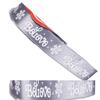 2 Rolls - Silver Snowflake"Believe" Ribbon 5/8" x 108" (9' feet each) view 2